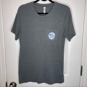 “Hey Y’all” Canvas Front Pocket Tee